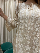 Load image into Gallery viewer, Chikankari Muslin Cord Set