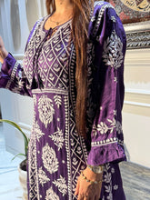 Load image into Gallery viewer, Chikankari Modal Satin Gown