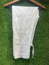 Load image into Gallery viewer, White Cotton Lycra Pant