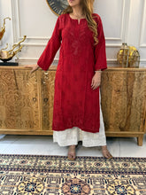 Load image into Gallery viewer, Chikankari Cotton Kurta