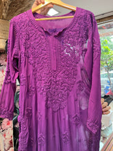 Load image into Gallery viewer, Chikankari Modal Kurti