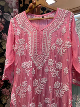 Load image into Gallery viewer, Chikankari Muslin Kurti
