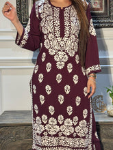 Load image into Gallery viewer, Chikankari Modal Pallazo Set