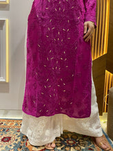 Load image into Gallery viewer, Chikankari Viscose Mukaish Work Kurti