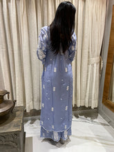 Load image into Gallery viewer, Chikankari Silk Crepe Pallazo Set