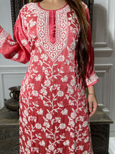 Load image into Gallery viewer, Chikankari Modal Satin Pant Set