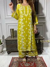 Load image into Gallery viewer, Chikankari Modal Pallazo Set