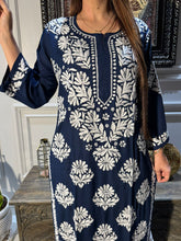 Load image into Gallery viewer, Chikankari Modal Cotton Kurti