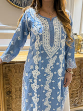 Load image into Gallery viewer, Chikankari Muslin Cutwork Kurta