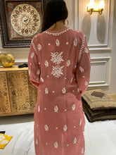 Load image into Gallery viewer, Chikankari Silk Crepe Pallazo Set