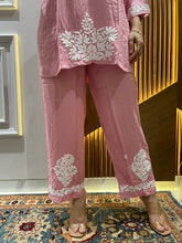 Load image into Gallery viewer, Chikankari Ryon Co-ord Set