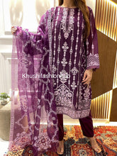 Load image into Gallery viewer, Organza Purple Dress