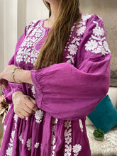 Load image into Gallery viewer, Purple Short Kurti