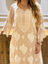Load image into Gallery viewer, Chikankari Crepe Pallazo Set
