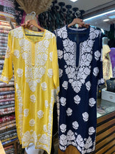 Load image into Gallery viewer, Chikankari Modal Kurti