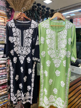 Load image into Gallery viewer, Chikankari Modal Kurti