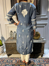 Load image into Gallery viewer, Chikankari Viscose Muslin Kurti