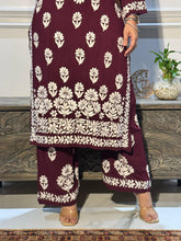 Load image into Gallery viewer, Chikankari Modal Pallazo Set