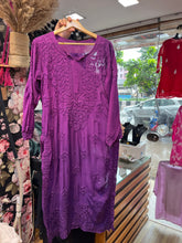 Load image into Gallery viewer, Chikankari Modal Kurti