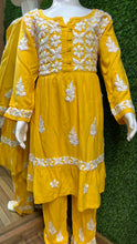 Load image into Gallery viewer, Chikankari Kid Set
