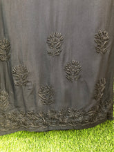 Load image into Gallery viewer, Chikankari Black Plazzo