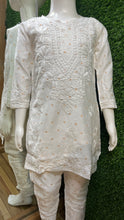 Load image into Gallery viewer, Chikankari Chanderi Kid Set