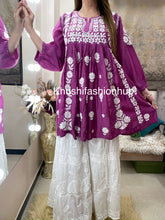 Load image into Gallery viewer, Purple Short Kurti