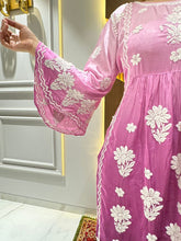 Load image into Gallery viewer, Chikankari Modal Satin Pant Set