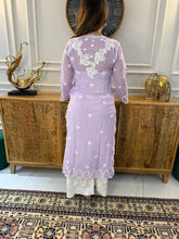Load image into Gallery viewer, Chikankari Muslin Cutwork Kurta