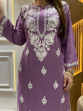 Load image into Gallery viewer, Chikankari Rayon Pallazo Set