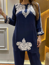 Load image into Gallery viewer, Chikankari Ryon Co-ord Set