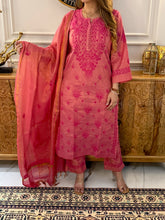 Load image into Gallery viewer, Chikankari Chanderi Set