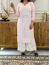 Load image into Gallery viewer, Chikankari Muslin Kurta