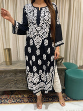 Load image into Gallery viewer, Chikankari Modal Kurti