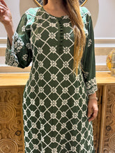 Load image into Gallery viewer, Chikankari Modal Satin Pallazo Set