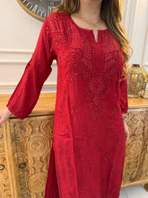 Load image into Gallery viewer, Chikankari Cotton Kurta