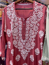 Load image into Gallery viewer, Chikankari Modal Kurti