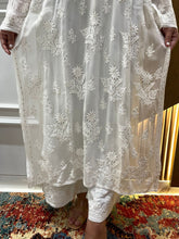 Load image into Gallery viewer, White Mukaish Kurti