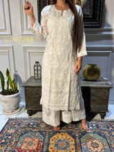 Load image into Gallery viewer, Chikankari Mul cotton White Kurti