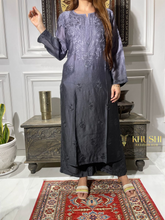 Load image into Gallery viewer, Chikankari Chanderi Silk Pallazo Set