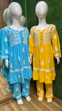 Load image into Gallery viewer, Chikankari Kid Set