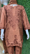 Load image into Gallery viewer, Chikankari Chanderi Kid Set