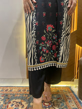 Load image into Gallery viewer, Black Printed Modal Kurti