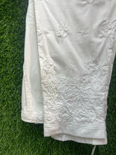 Load image into Gallery viewer, White Cotton Lycra Pant