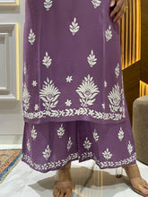 Load image into Gallery viewer, Chikankari Rayon Pallazo Set