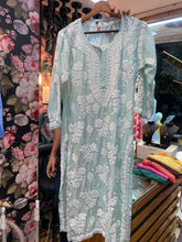 Load image into Gallery viewer, Chikankari Muslin Kurti