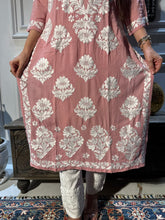 Load image into Gallery viewer, Chikankari Modal Cotton Kurti