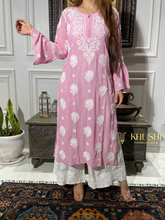 Load image into Gallery viewer, Chikankari Georgette Kurti