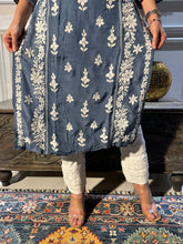 Load image into Gallery viewer, Chikankari Viscose Muslin Kurti