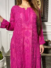 Load image into Gallery viewer, Chikankari Viscose Georgette Kurta
